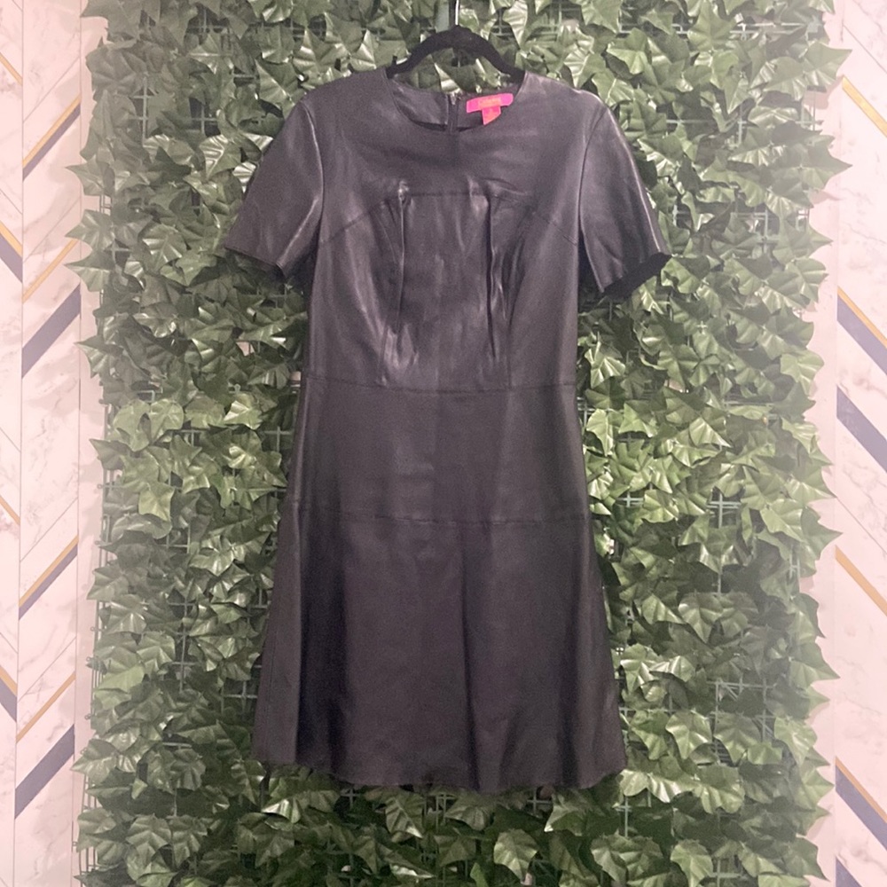 Leather dress